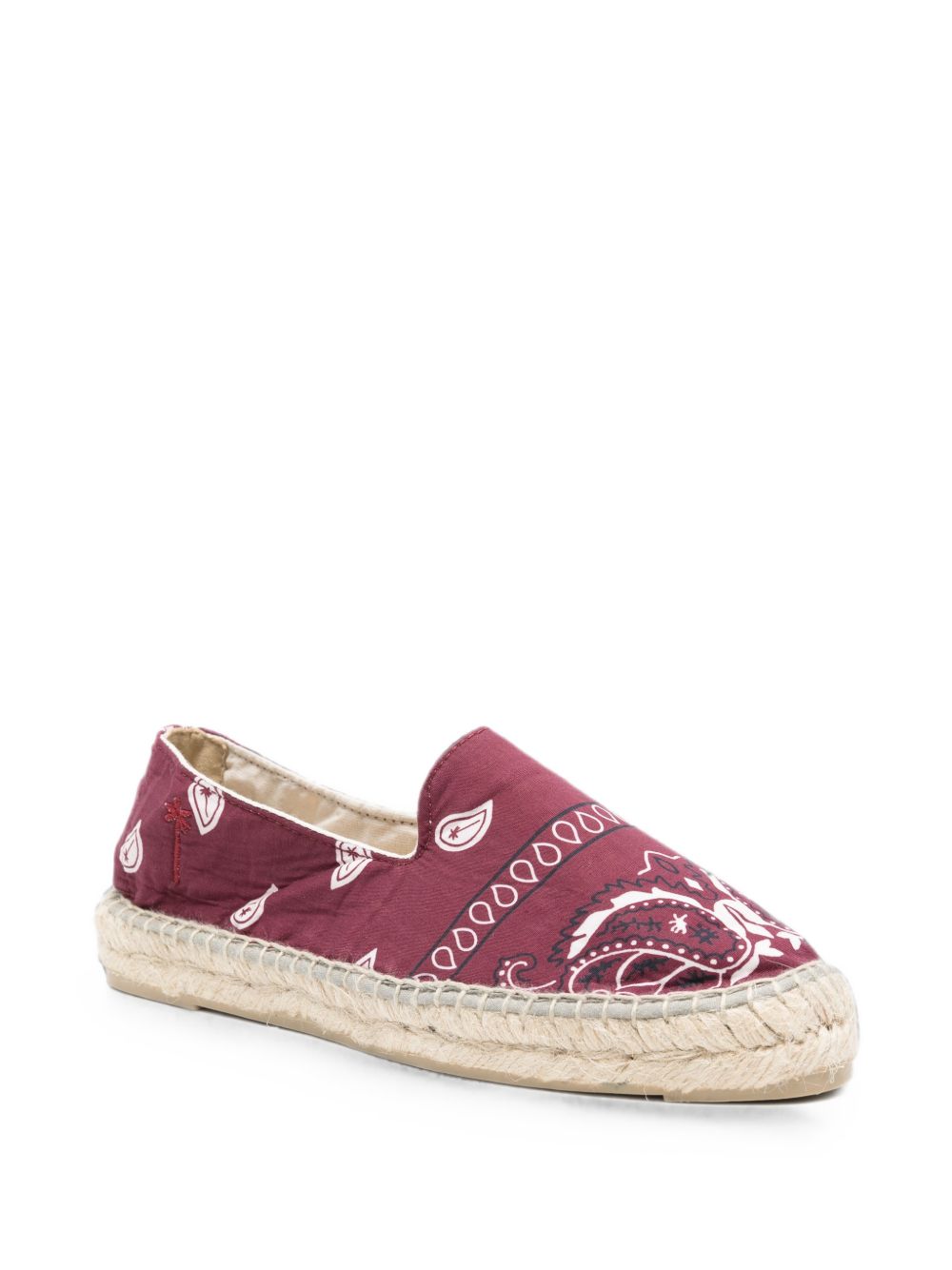 flat espadrillas X12N0 BURGUNDY MANEBI 