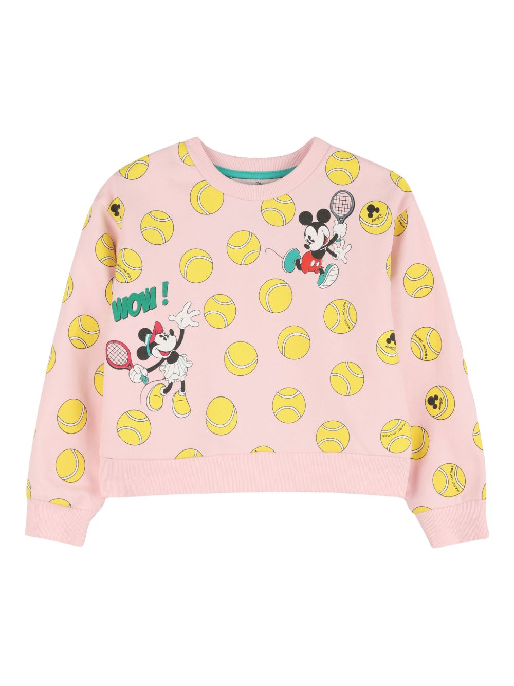 Felpa corta in cotone con stampa tennis W60748 475 MARC JACOBS KIDS 