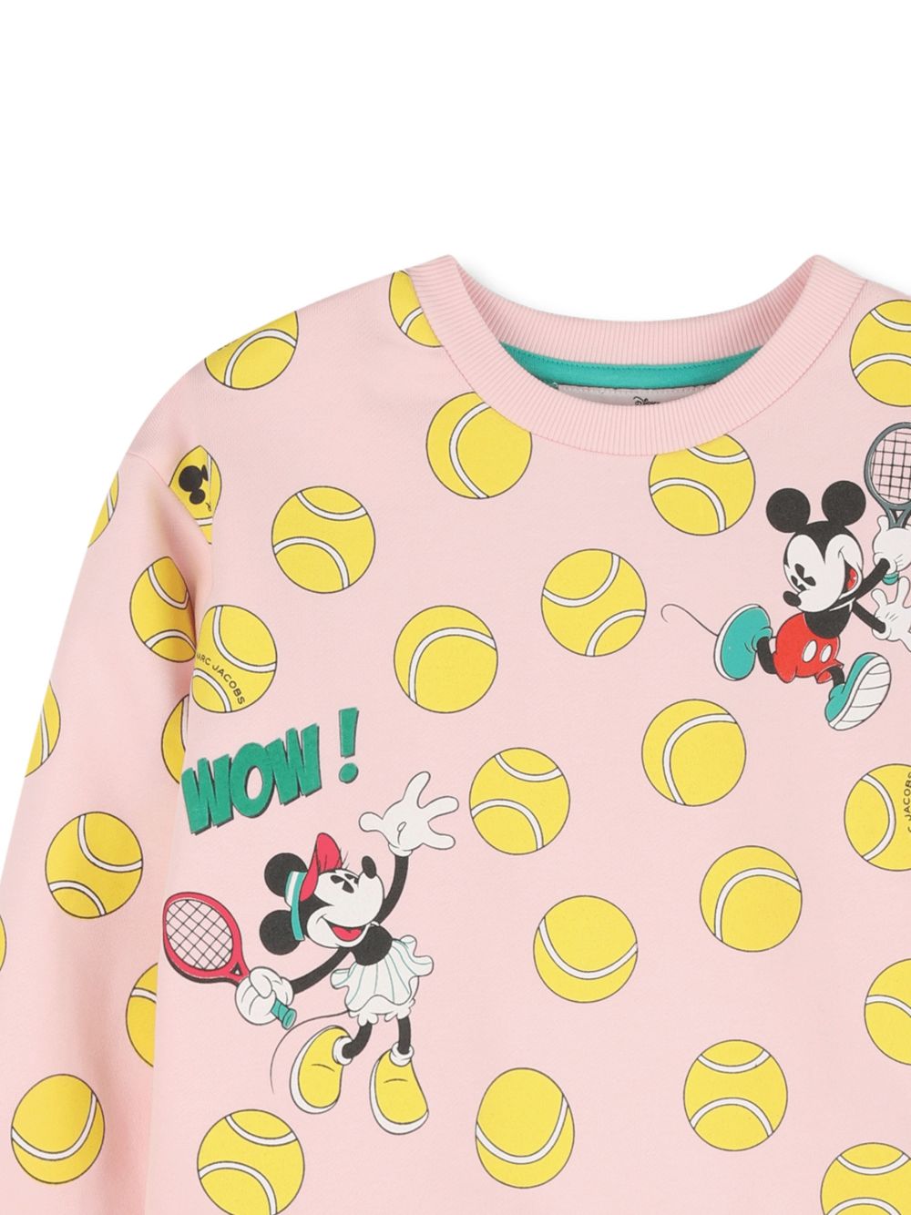 Felpa corta in cotone con stampa tennis W60748 475 MARC JACOBS KIDS 
