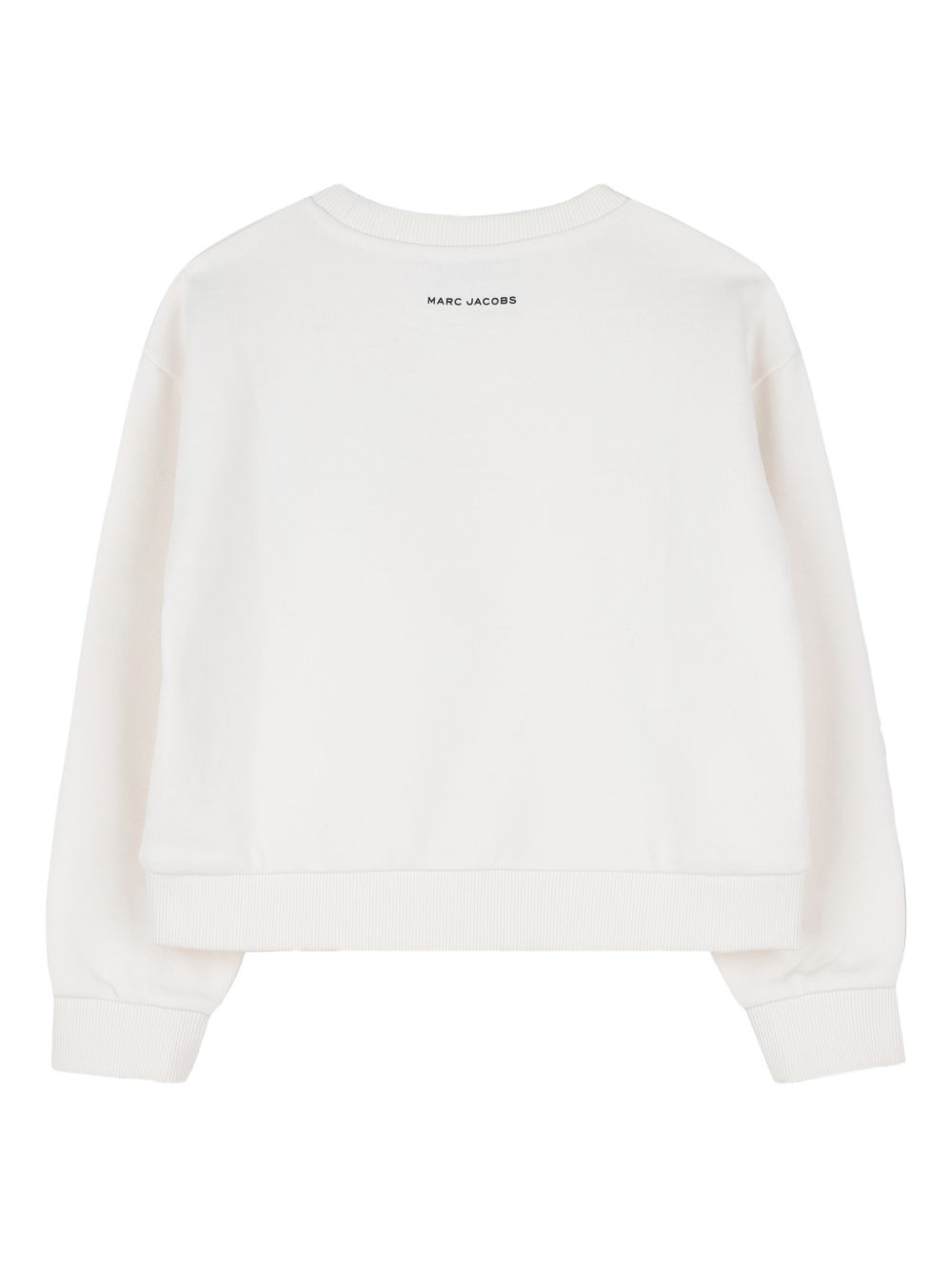 Felpa in cotone girocollo con applicazione fiore W60749 126 MARC JACOBS KIDS 