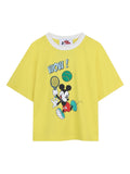 T-shirt in cotone con stampa Mickey Mouse