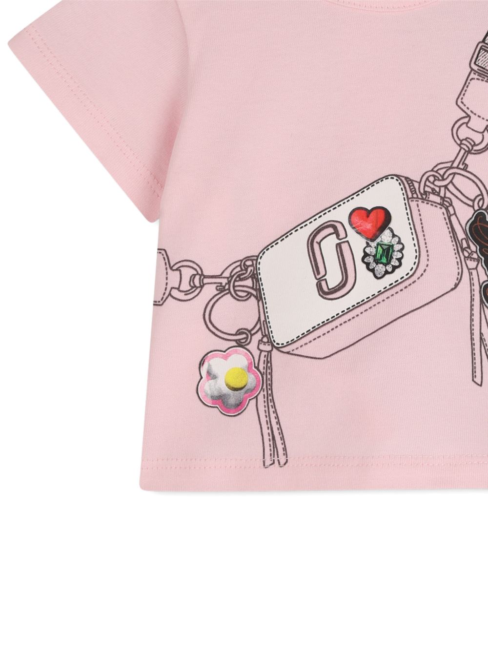 Completo t-shirt e shorts in cotone con stampa W60816 475 MARC JACOBS KIDS 