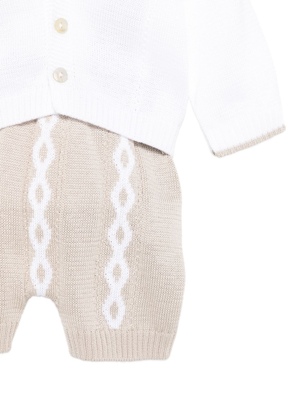 Completo maglia e pantaloni in cotone con colletto EK6160 C10060 MARLU' KIDS 