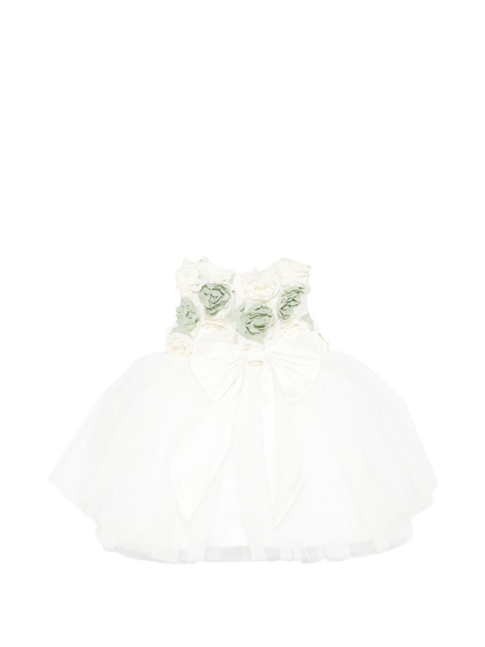 Abito senza maniche con applicazioni floreali EV305 C206 MARLU' KIDS 