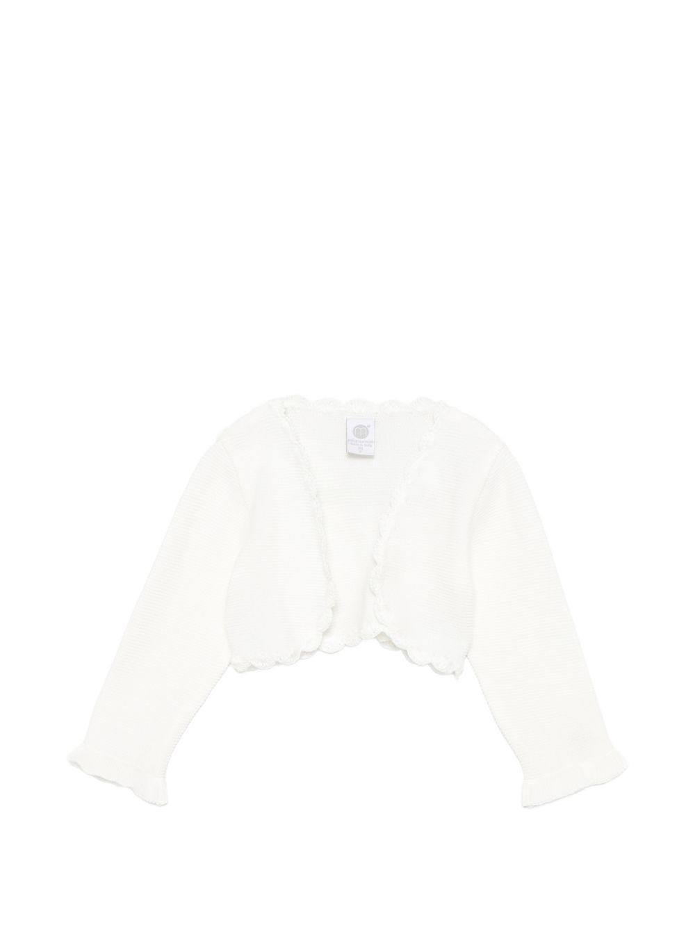 Cardigan in cotone con rouches EV33845 C2 MARLU' KIDS 