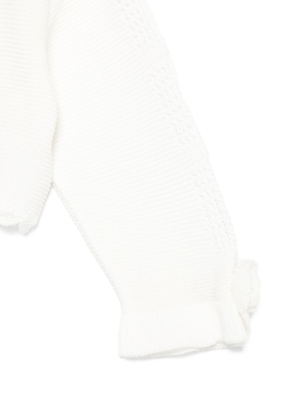 Cardigan in cotone con bordature smerlate EV33945 2 MARLU' KIDS 