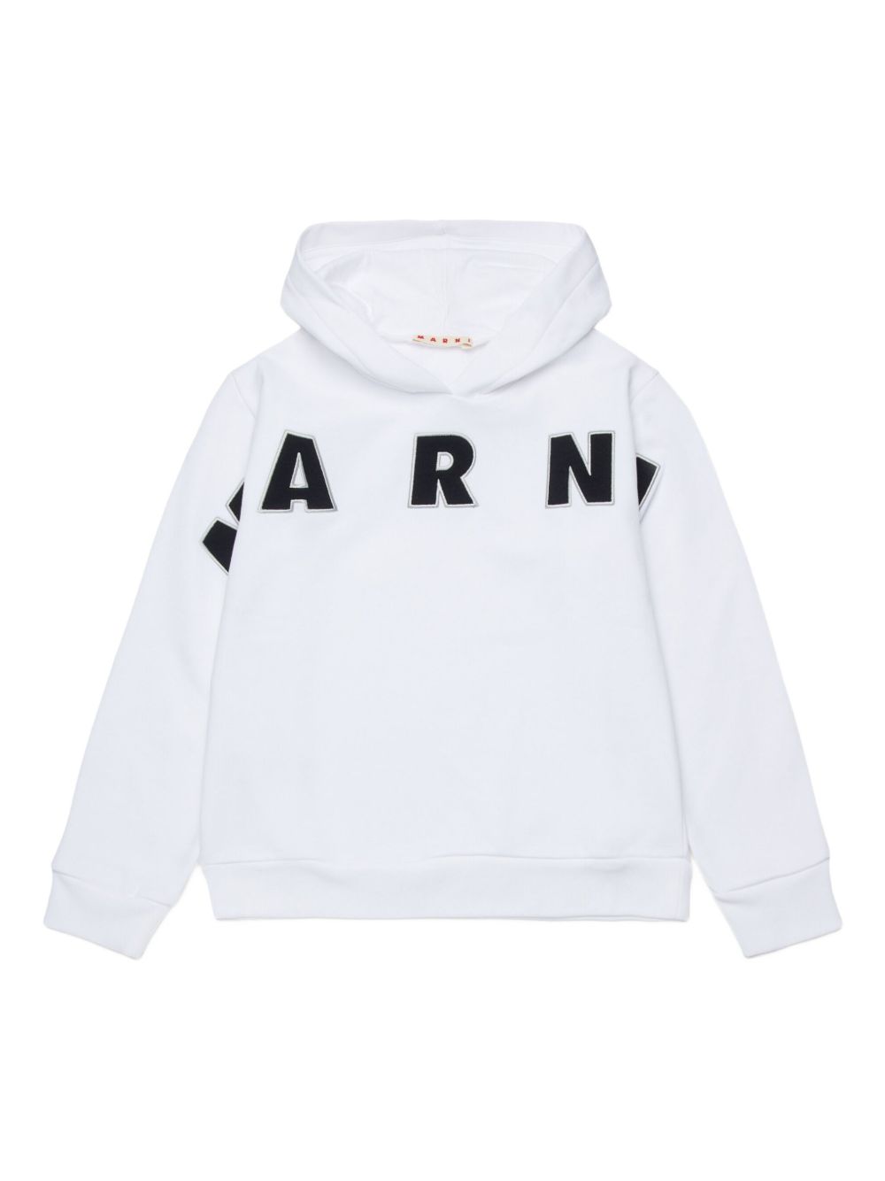 Felpa con cappuccio e logo M01266M00V0 0M100 MARNI KIDS 