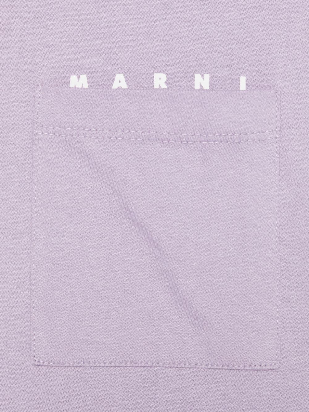 T-shirt in cotone con tasca M01415M00RF 0M612 MARNI KIDS 
