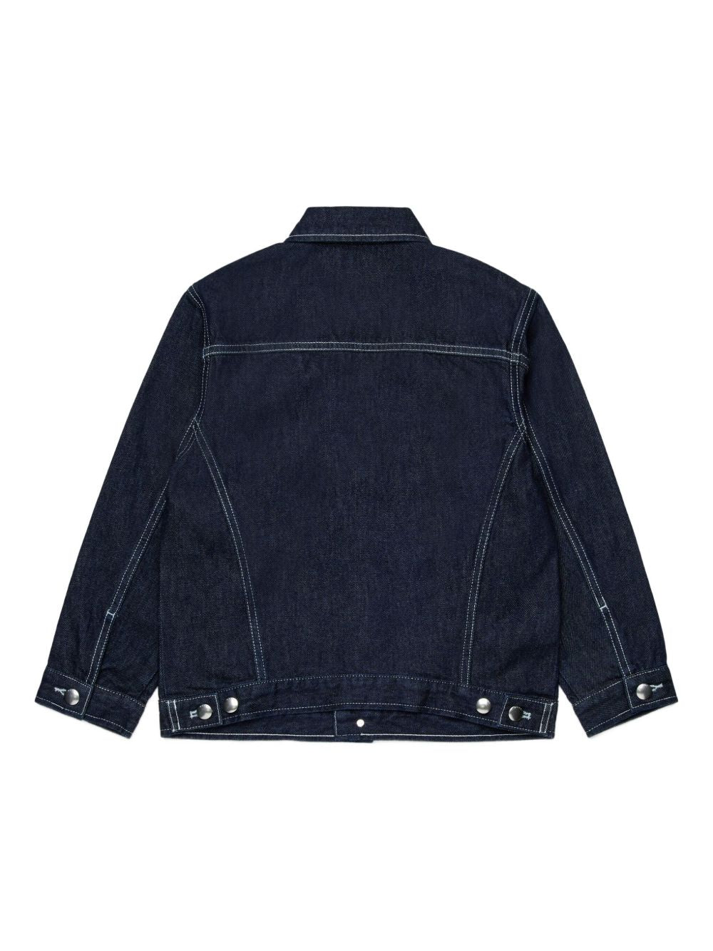 Giacca in denim blu con patch logo M01616M00WH 0M01 MARNI KIDS 