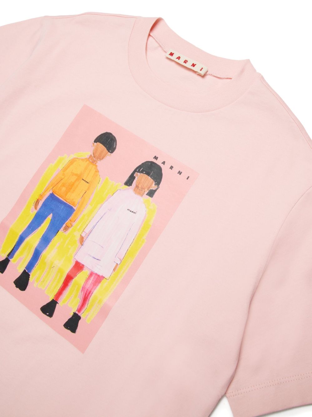 T-shirt in cotone girocollo M01671M00HZ 0M351 MARNI KIDS 