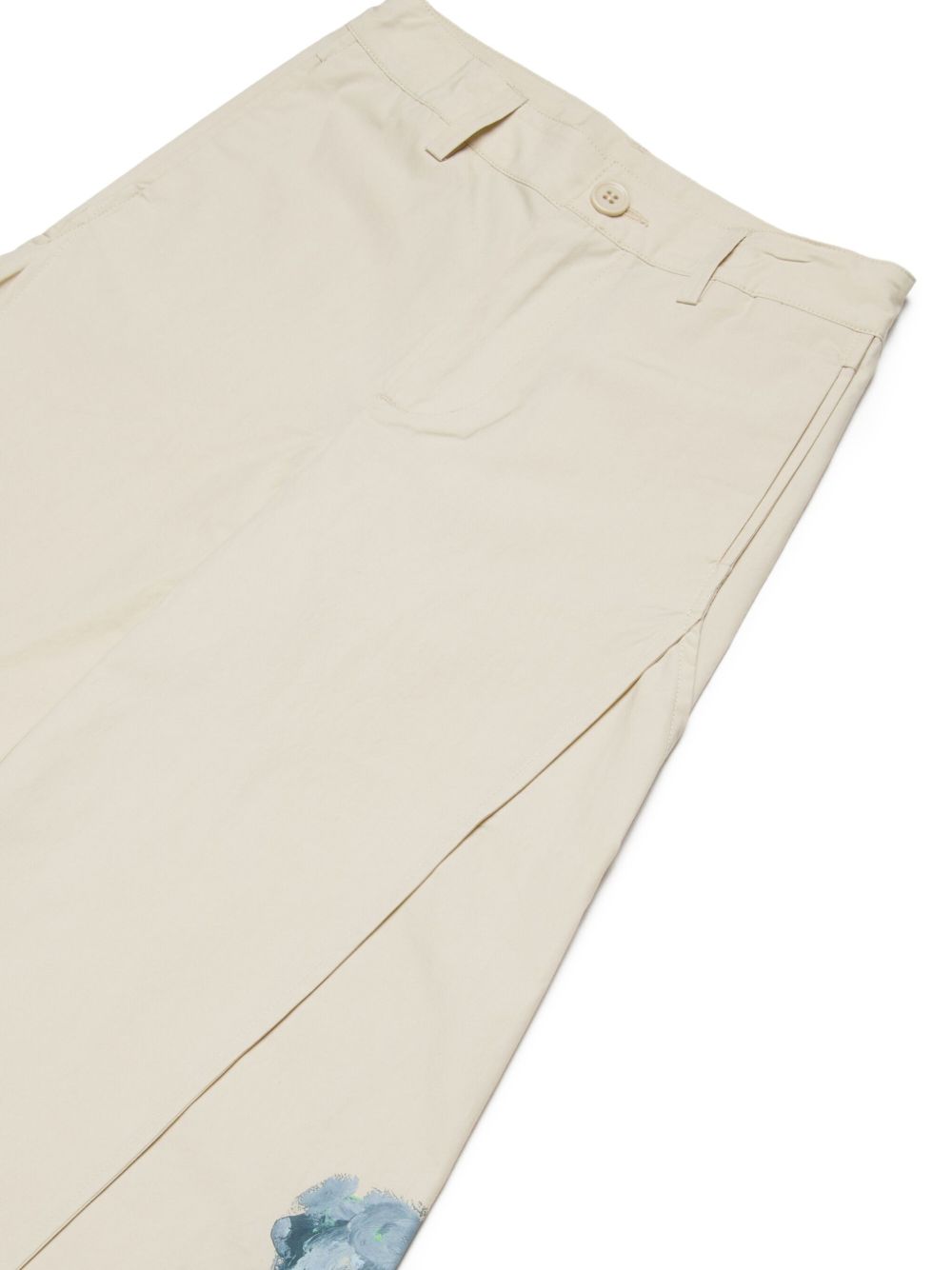 Pantaloni in cotone a gamba larga M01688M00UW 0M115 MARNI KIDS 