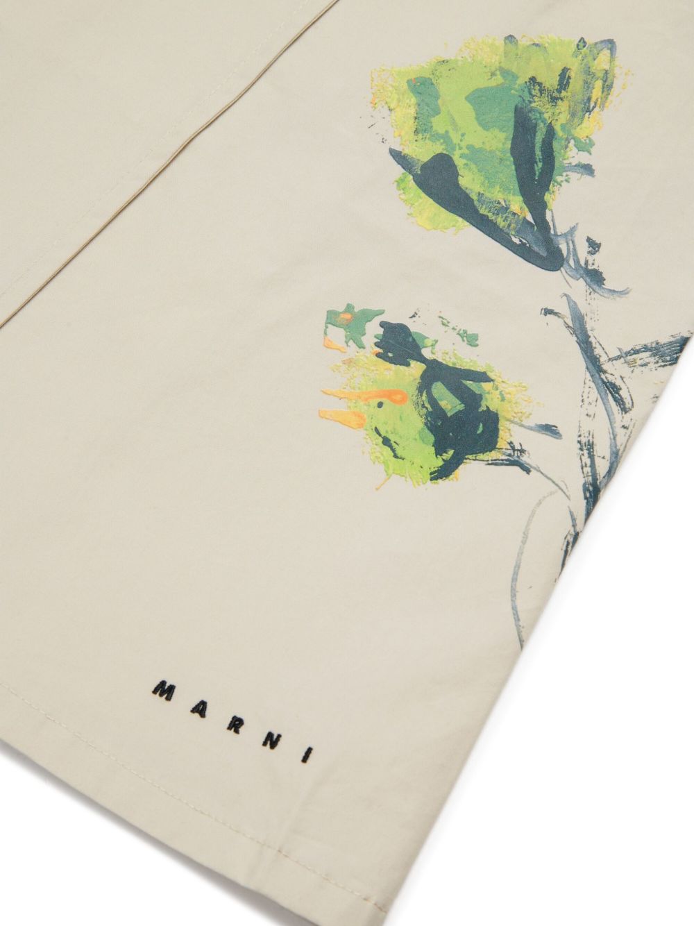 Pantaloni in cotone a gamba larga M01688M00UW 0M115 MARNI KIDS 