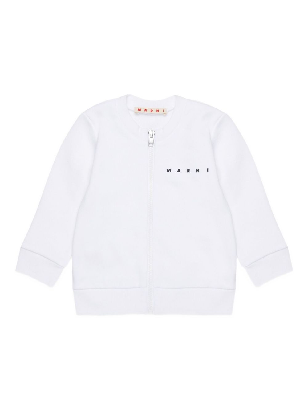 Felpa con zip e logo M01727M00V0 0M100 MARNI KIDS 