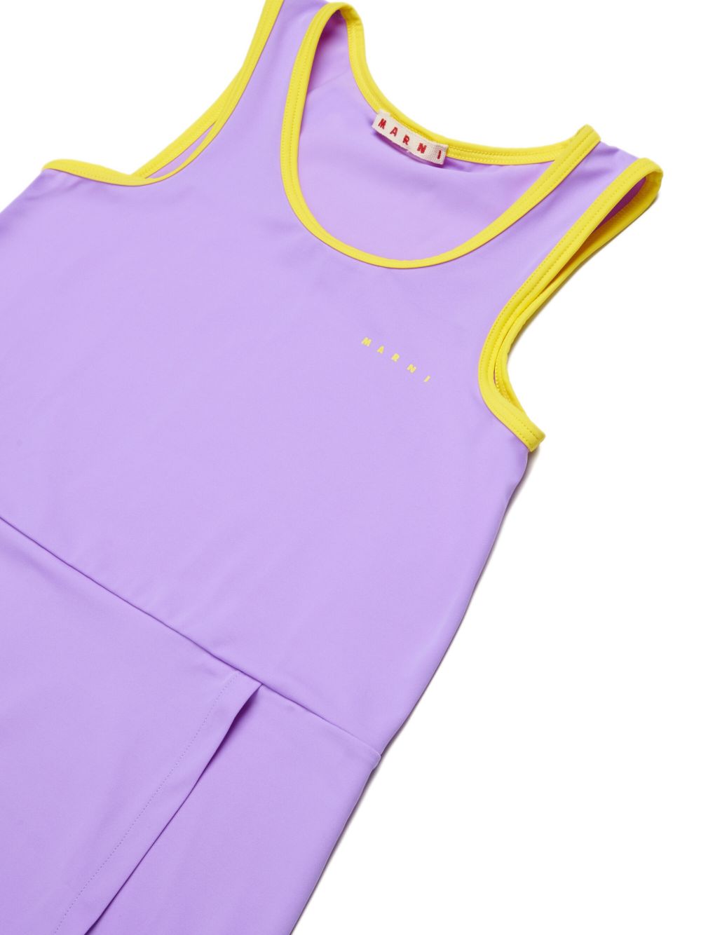 Costume da bagno lavanda con bordino giallo M01763M00M2 0M612 MARNI KIDS 