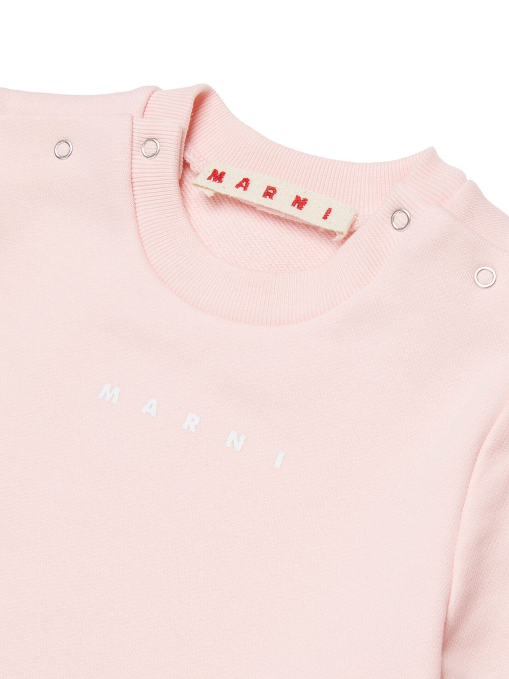 Abito a maniche corte con gonna a pieghe M01802M00V0 0M351 MARNI KIDS 