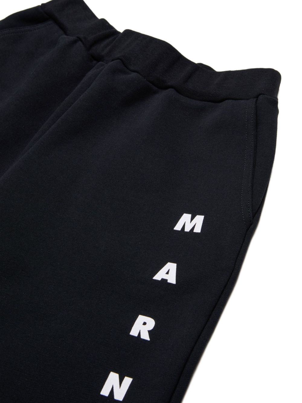 Bermuda in cotone con logo verticale M01823M00V0 0M900 MARNI KIDS 