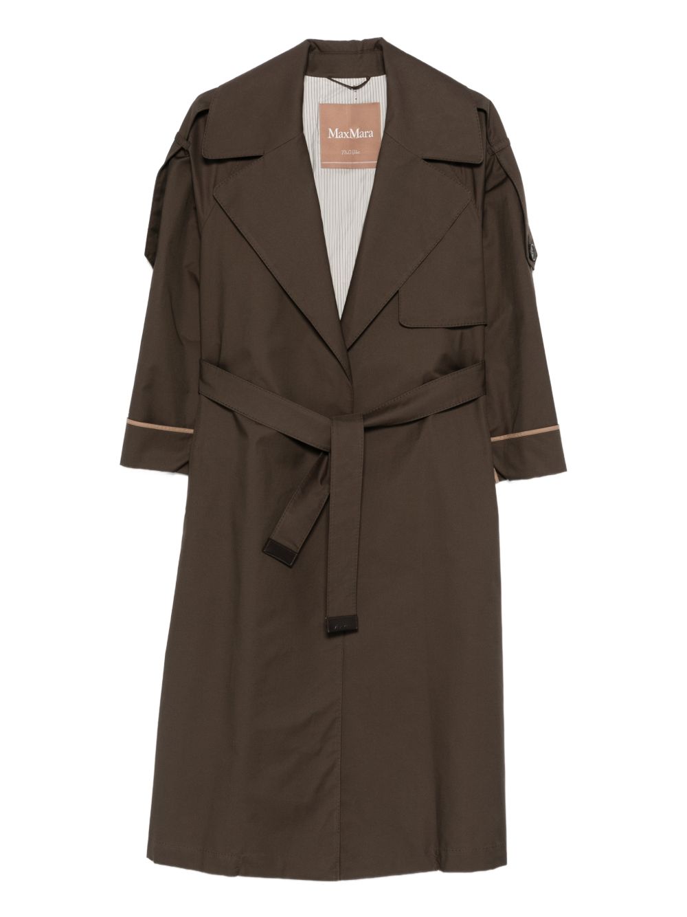 Trench in cotone con cintura 2619021014600 003 MAX MARA THE CUBE 