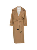 Trench in cotone con cintura