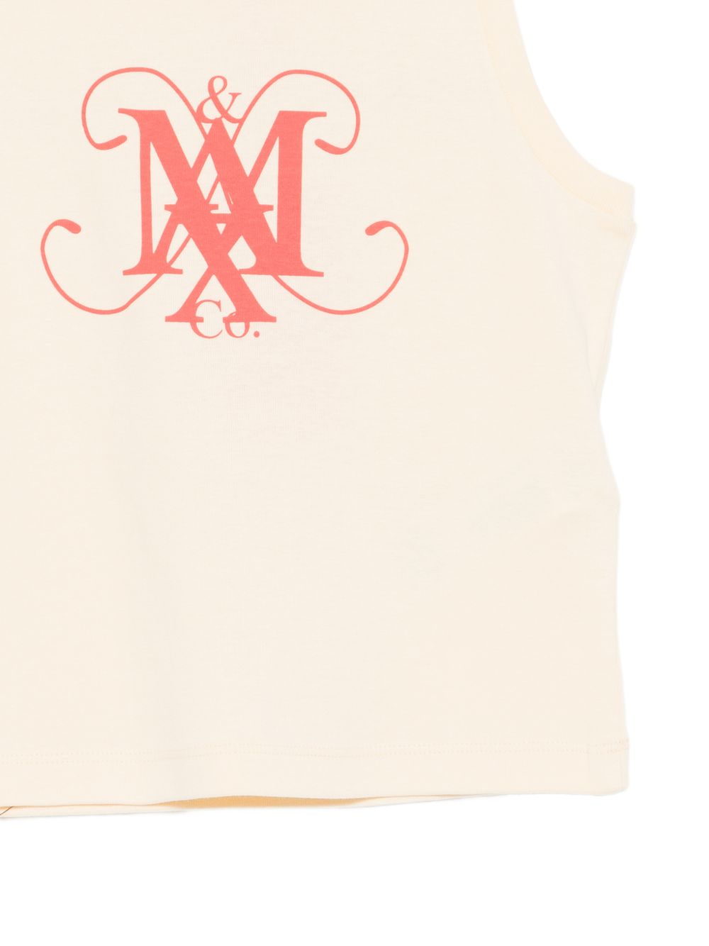 Canottiera in cotone con logo MX0284MX00T MX10G MAX&CO. KIDS 
