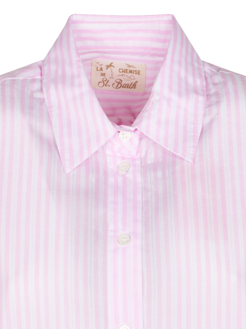 Abito camicia in cotone con ricamo ADN0001 01065L MC2 SAINT BARTH 