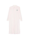 Abito camicia in cotone con ricamo