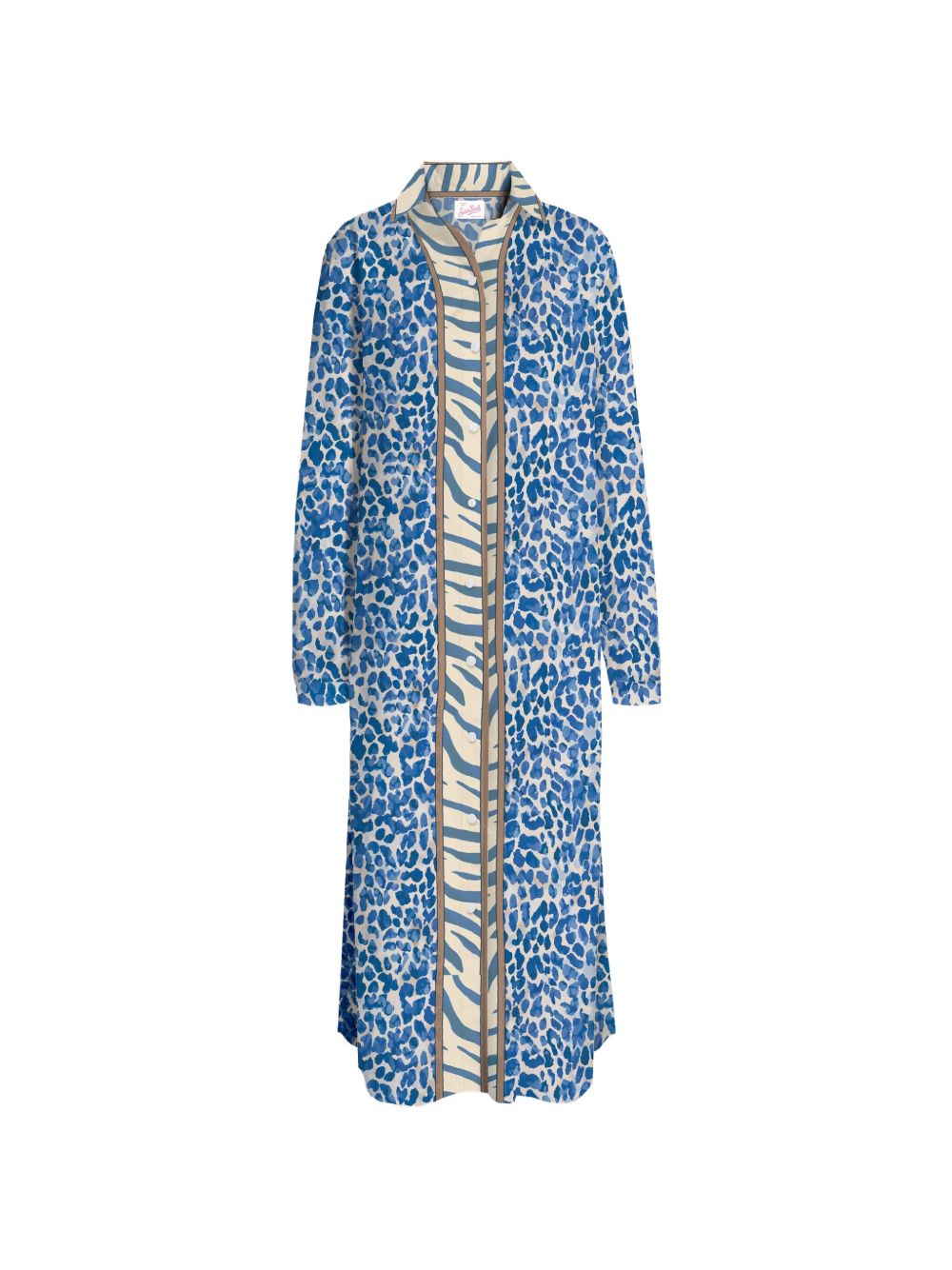 Abito camicia in cotone con ricamo ADN0001 09511L MC2 SAINT BARTH 