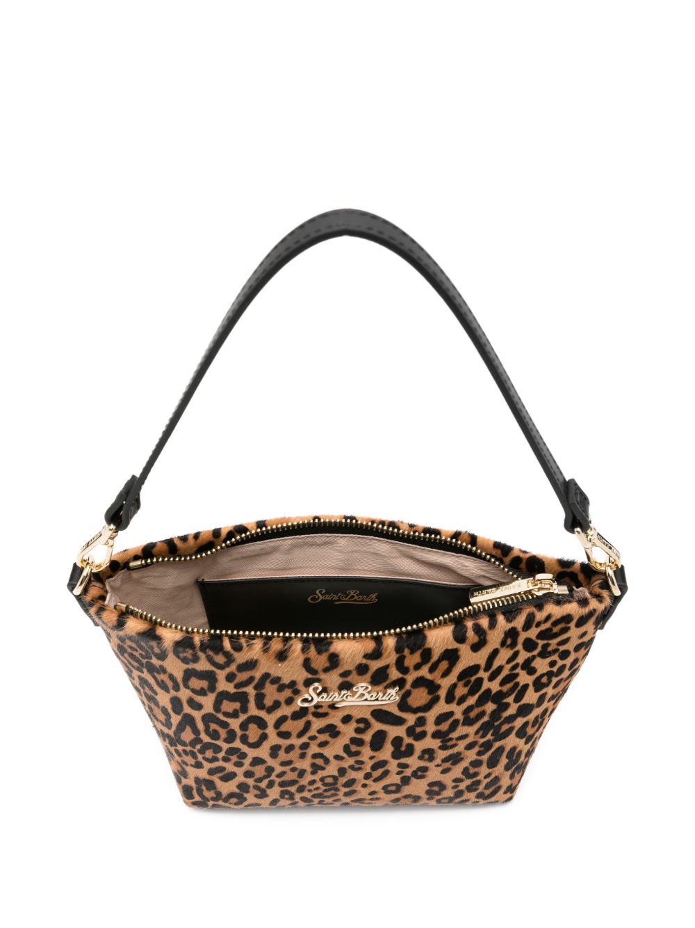 Borsa a spalla in denim con scritta ALI0034 00003L MC2 SAINT BARTH 