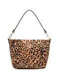 Borsa a spalla in denim con scritta