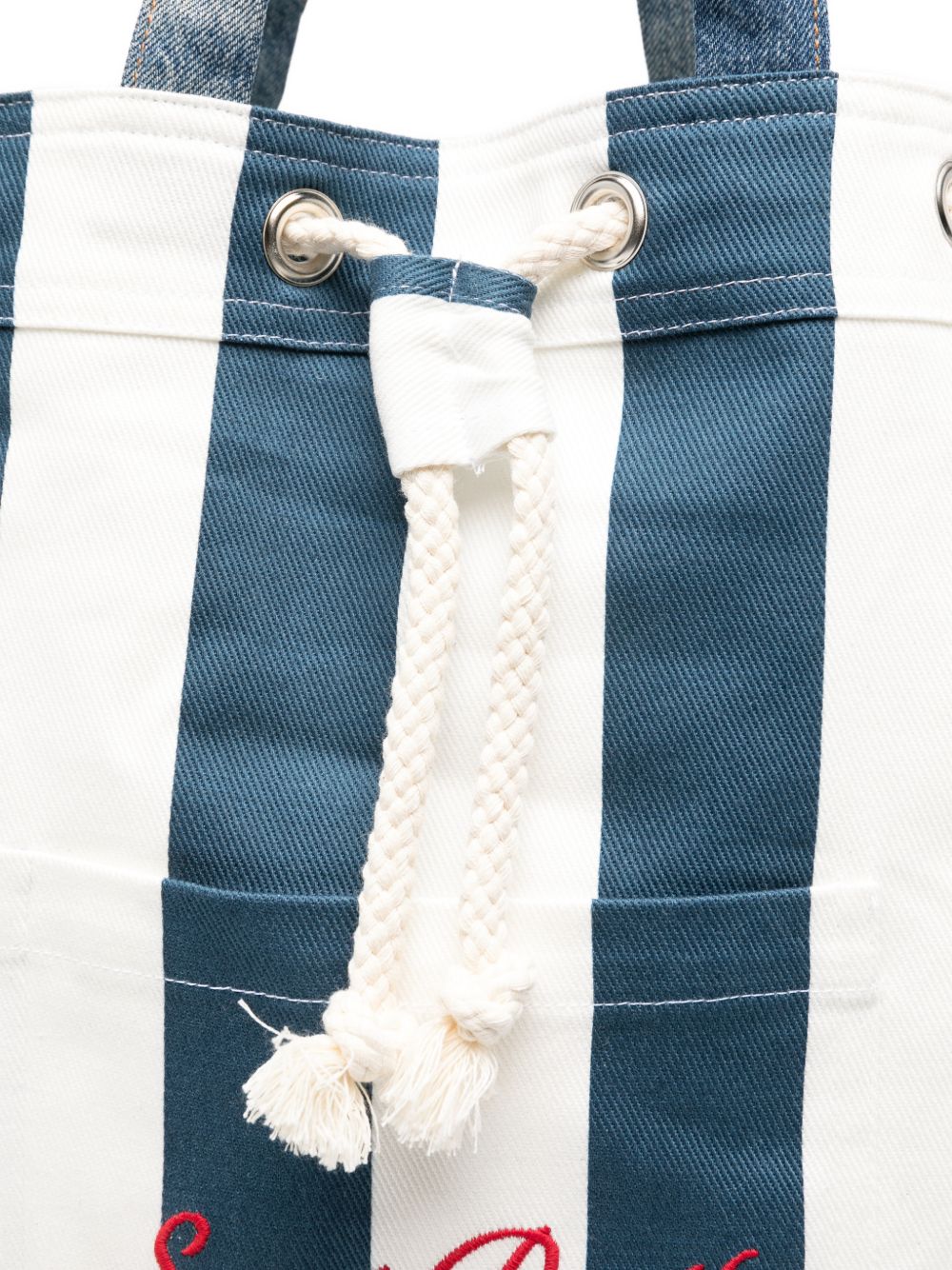 Zaino in tela con dettagli denim BEAP001 02708L MC2 SAINT BARTH 