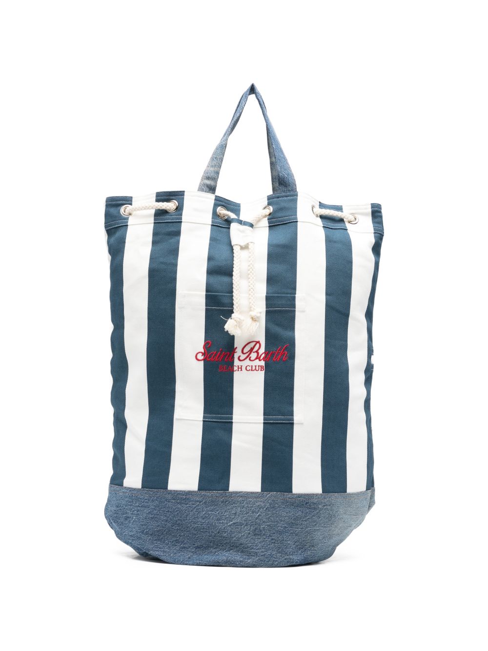 Zaino in tela con dettagli denim BEAP001 02708L MC2 SAINT BARTH 