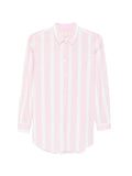 Camicia con colletto classico e ricamo lettering