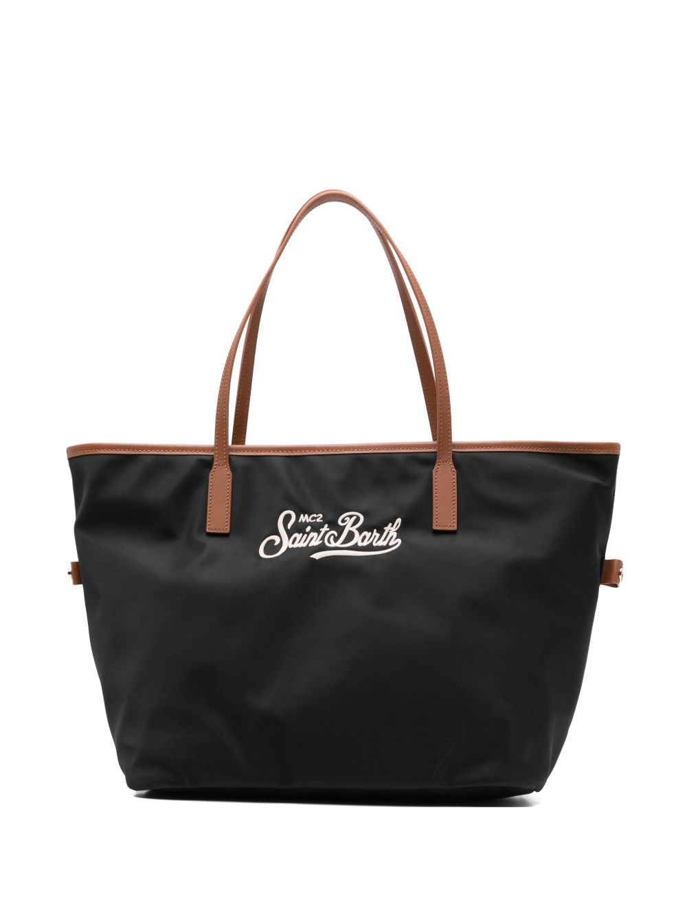 Tote bag in poliammide con manici in pelle CB0002 00288L MC2 SAINT BARTH 