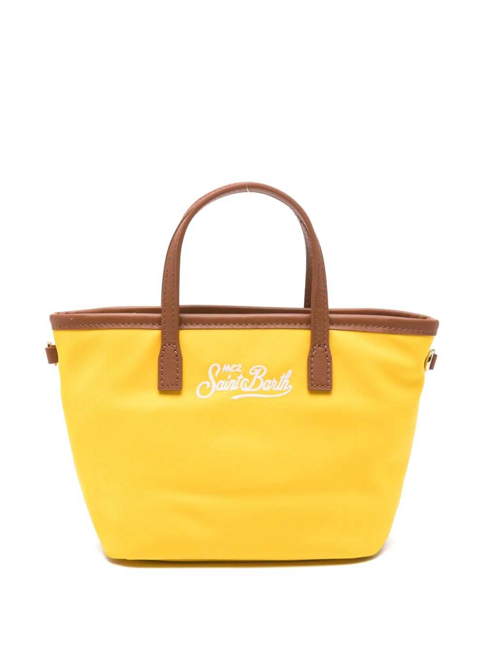 Borsa da spiaggia con manici color senape CB0005 01824L MC2 SAINT BARTH 