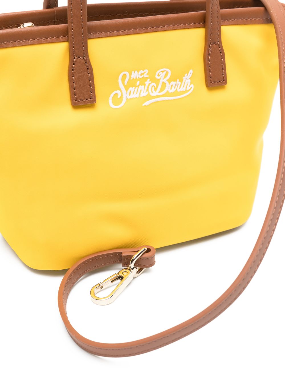 Borsa da spiaggia con manici color senape CB0005 01824L MC2 SAINT BARTH 
