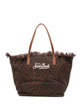 Borsa a spalla con stampa animalier