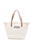 Borsa da mare con manici in pelle