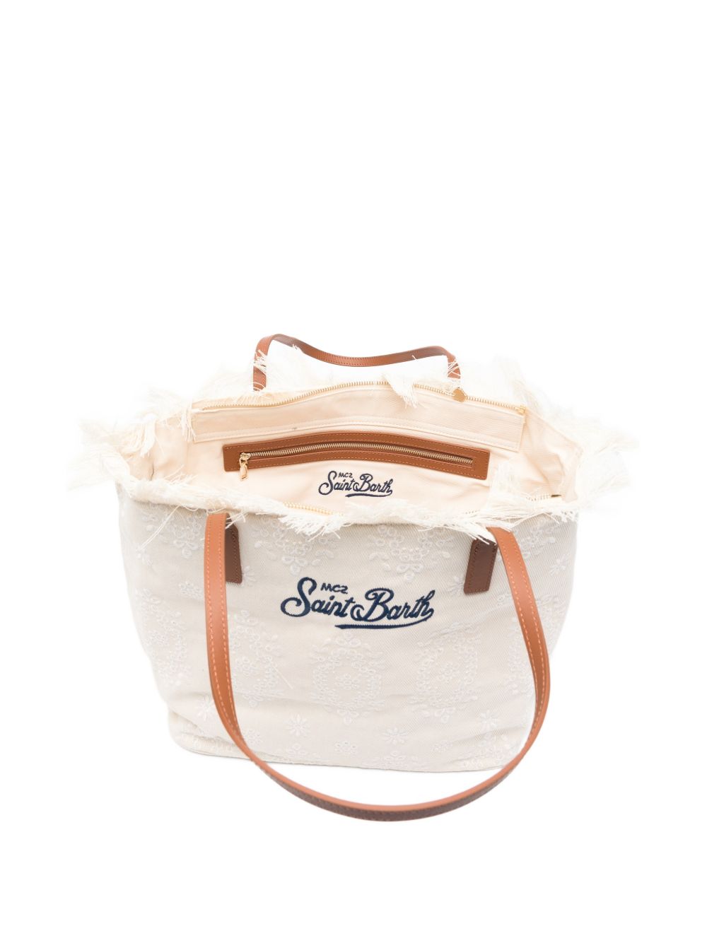 Borsa da mare con manici in pelle CBF0001 01034L MC2 SAINT BARTH 