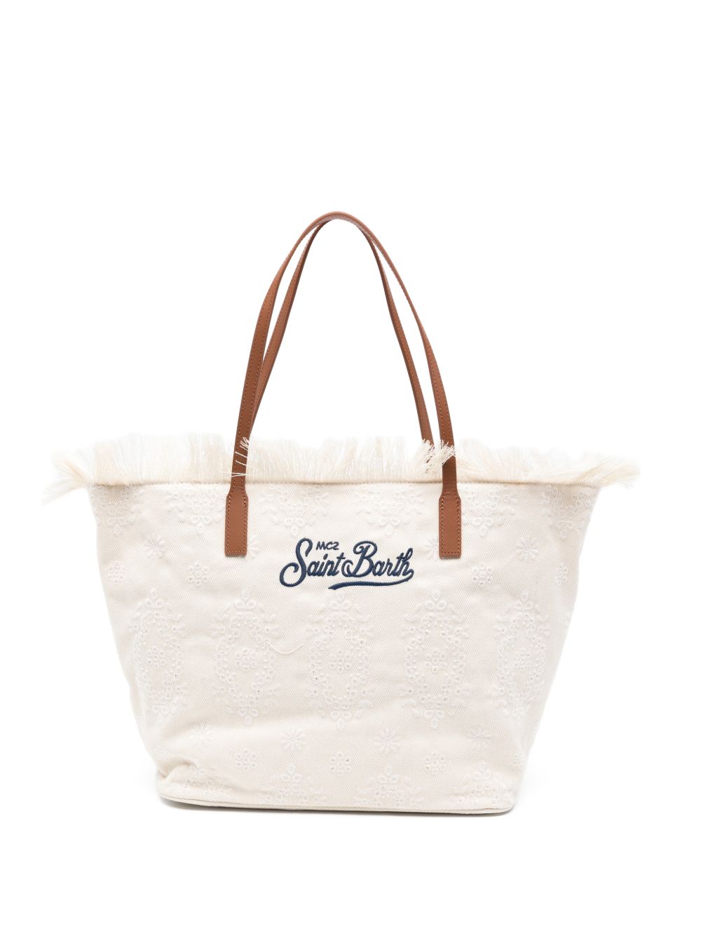 Borsa da mare con manici in pelle CBF0001 01034L MC2 SAINT BARTH 