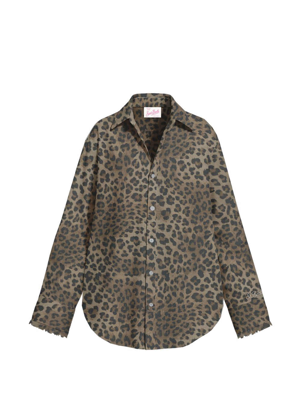 Camicia in cotone con ricami CYS0001 07842L MC2 SAINT BARTH 