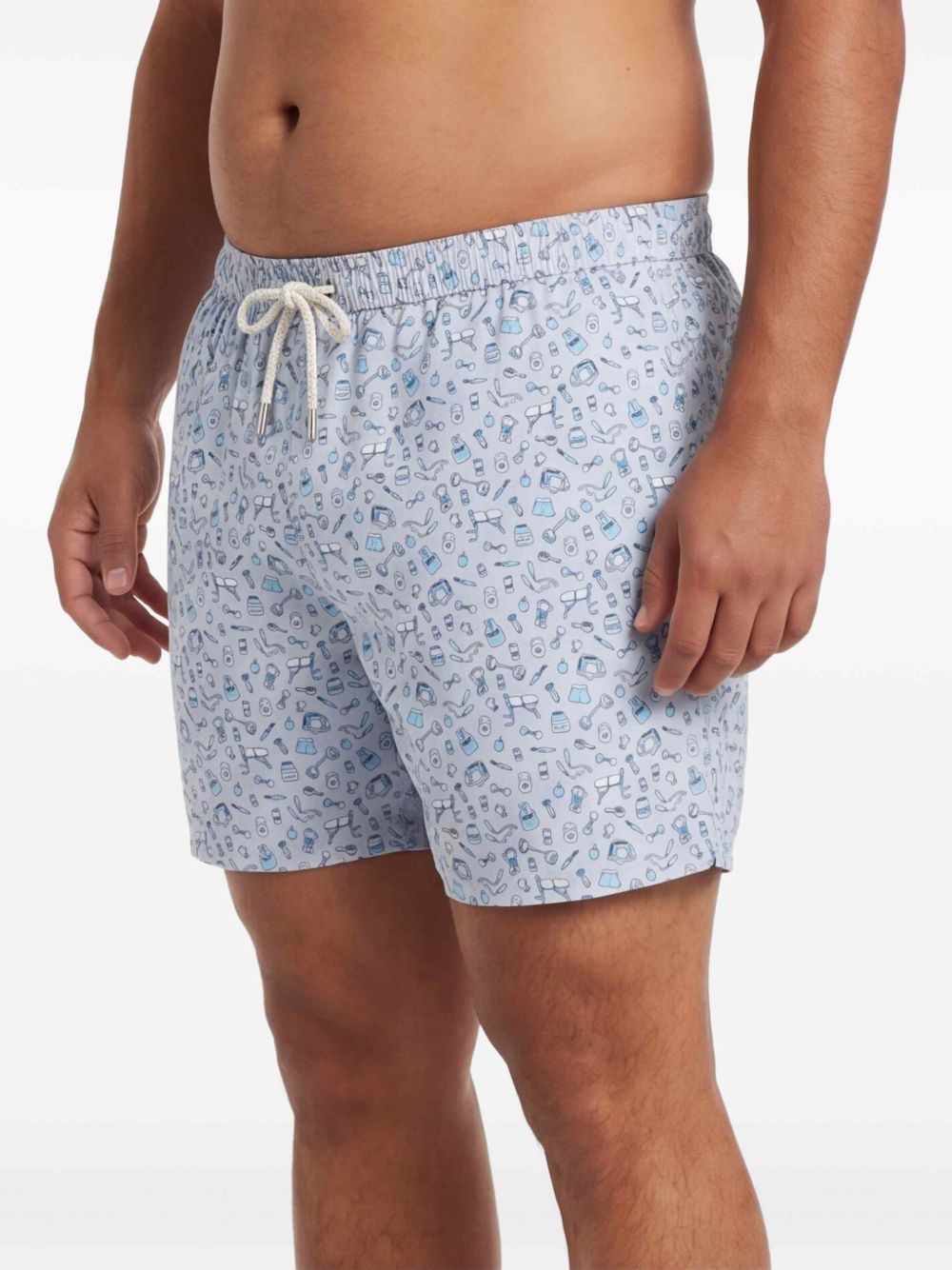 Boxer mare in poliestere riciclato con stampa LIG0003 00591L MC2 SAINT BARTH 