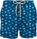 Boxer mare in poliestere riciclato con stampa