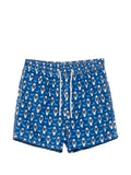 Boxer mare in poliestere riciclato con stampa