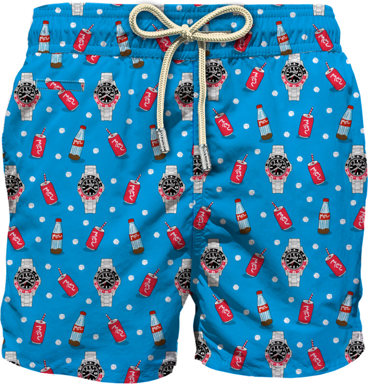 Boxer mare in poliestere riciclato con stampa LIG0003 07915L MC2 SAINT BARTH 