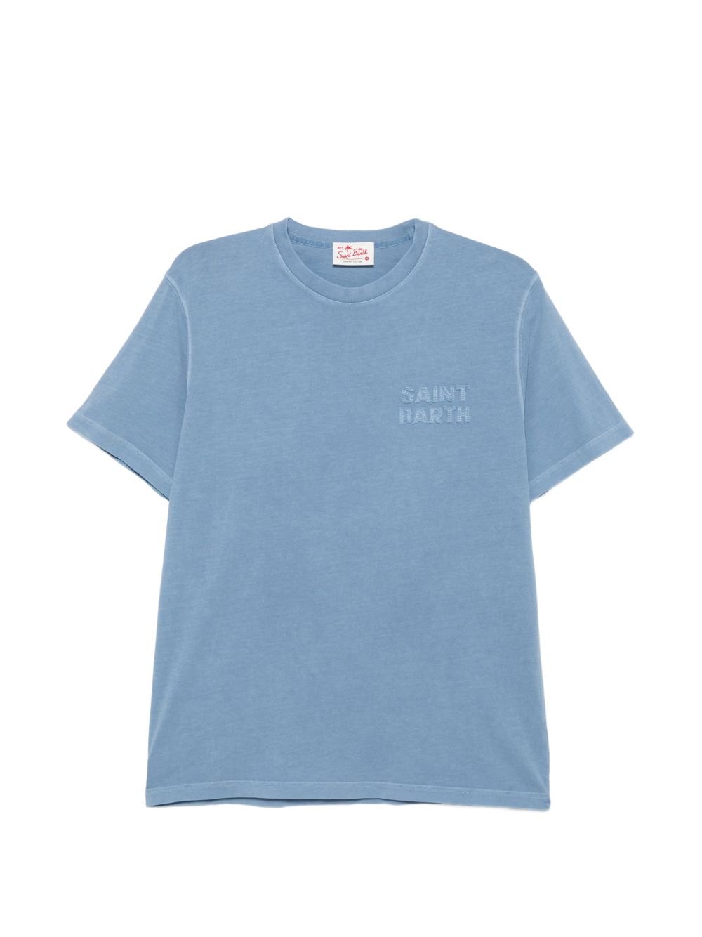 T-shirt in cotone organico con ricamo POT0001 02332L MC2 SAINT BARTH 