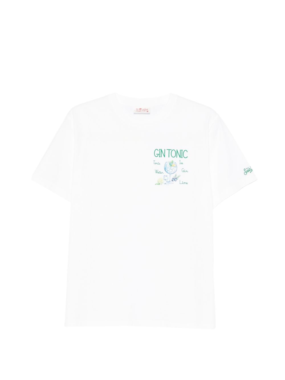 T-shirt in cotone con stampa gin tonic POT0001 02489L MC2 SAINT BARTH 