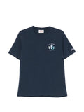 T-shirt in cotone organico con ricamo
