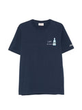 T-shirt in cotone organico con ricamo