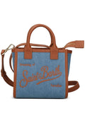 Borsa a spalla con stampa scritta