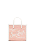 Borsa tote mini in paglia con tracolla