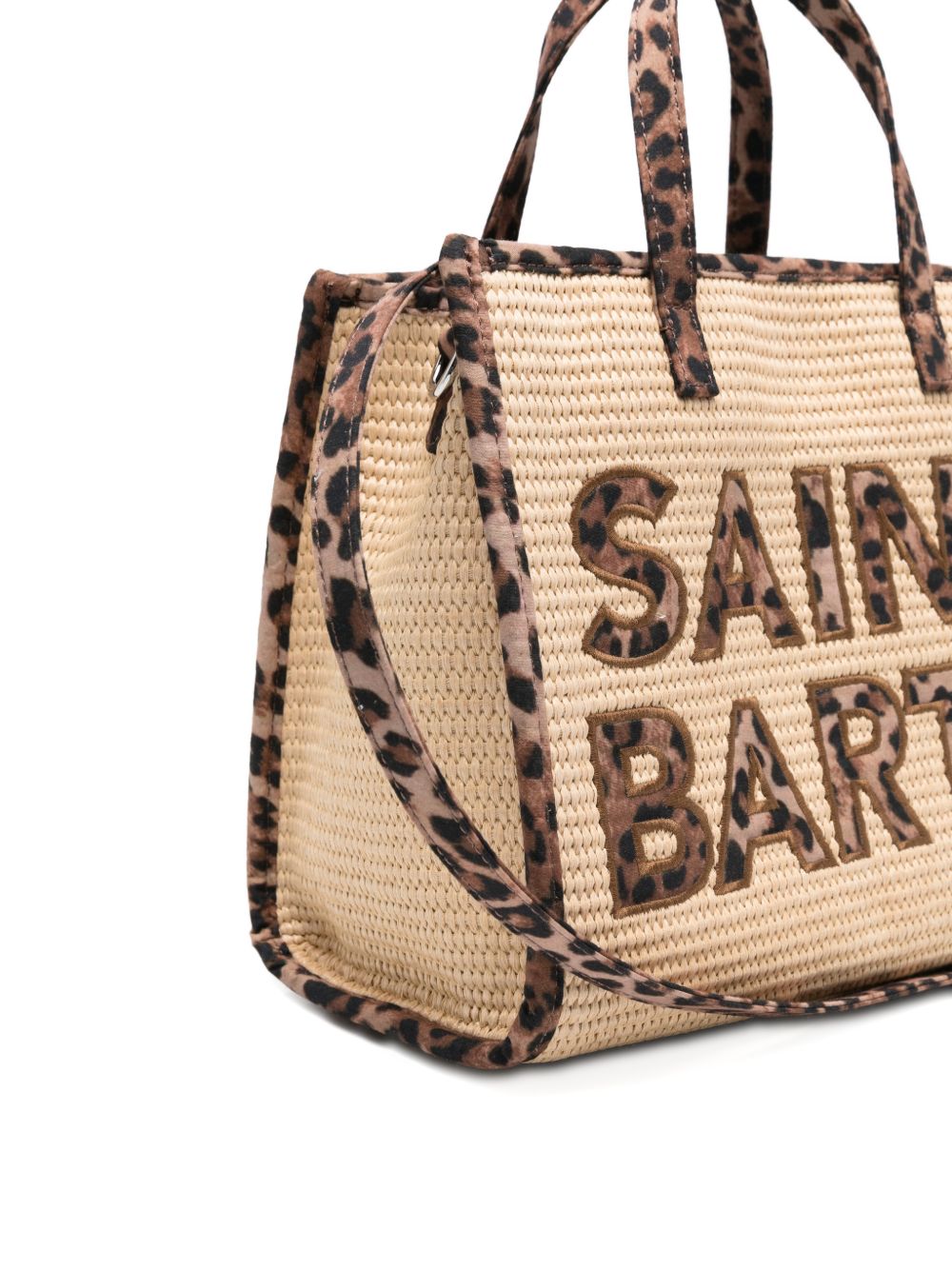Borsa tote in paglia con ricamo logo VVID001 00369L MC2 SAINT BARTH 